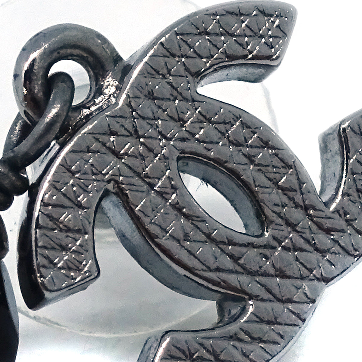 Chanel 2012 Dangle Piercing Earrings Silver A12V