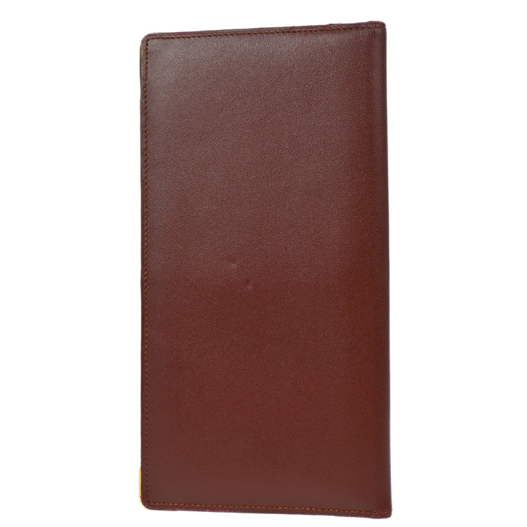 Cartier Bifold Wallet Purse Bordeaux