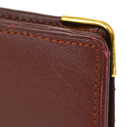 Cartier Bifold Wallet Purse Bordeaux