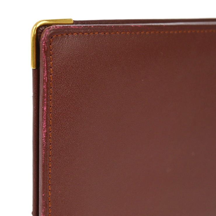 Cartier Bifold Wallet Purse Bordeaux