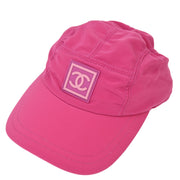 Chanel Sport Line Cap Hat Pink #S Small Good