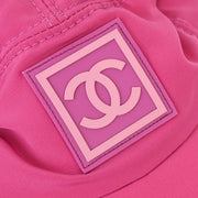 Chanel Sport Line Cap Hat Pink #S Small Good