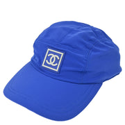 Chanel Sport Line Cap Hat Blue #M Small Good