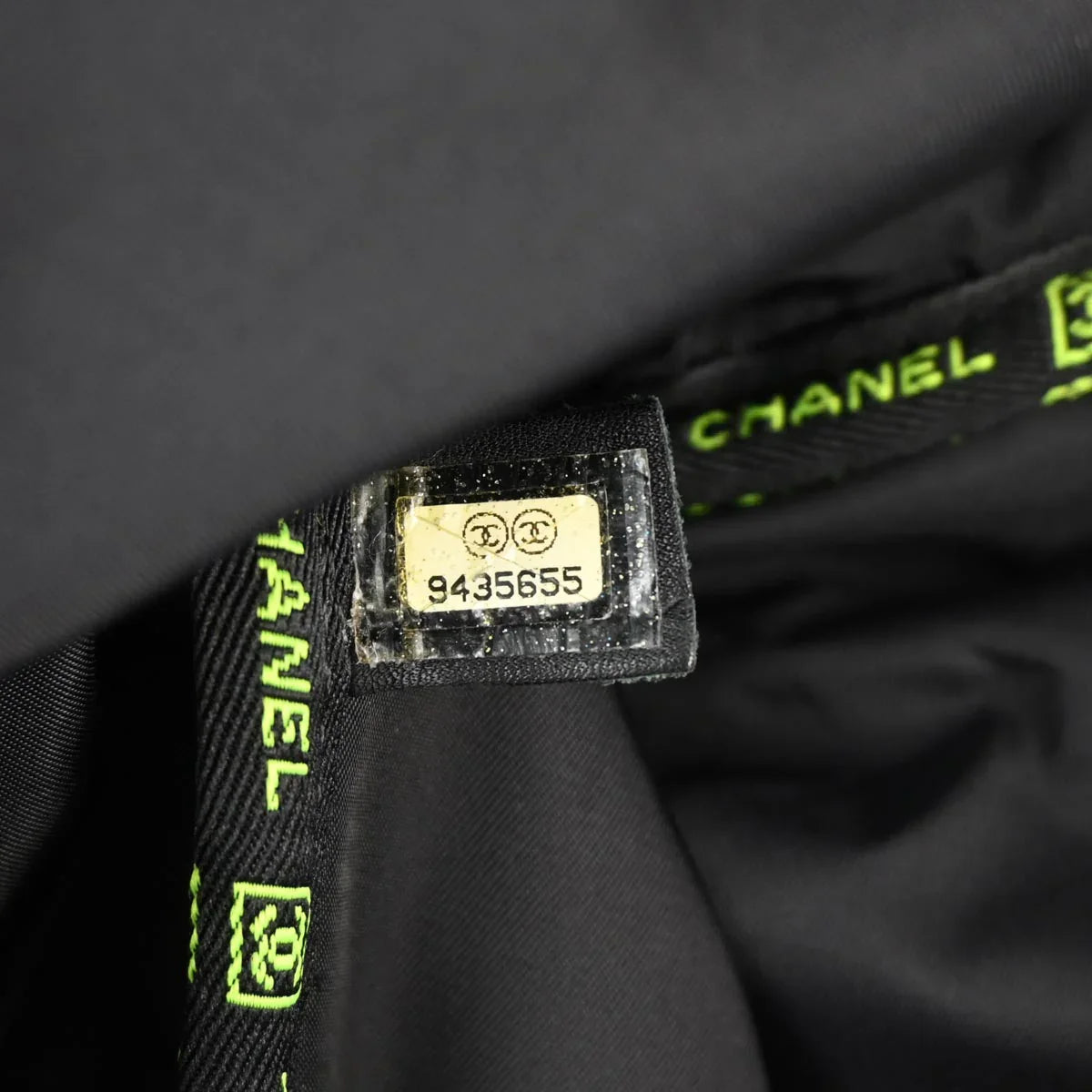 Chanel 2004-2005 Black Nylon Sport Line 2way Gym Shoulder Handbag