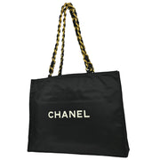 Chanel 1991-1994 Black Nylon Shoulder Tote Bag