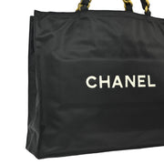 Chanel 1991-1994 Black Nylon Shoulder Tote Bag