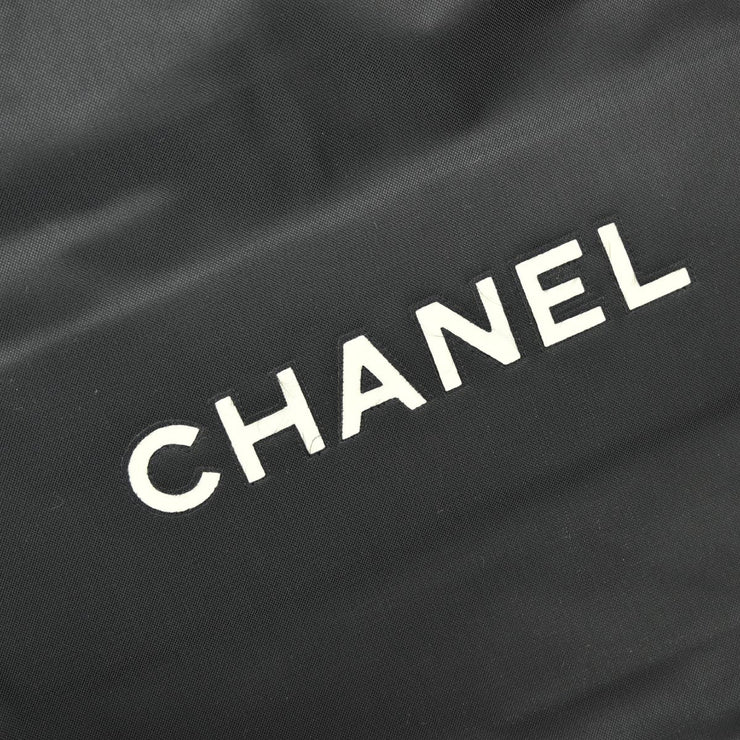 Chanel 1991-1994 Black Nylon Shoulder Tote Bag