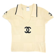 Chanel Sweater Knit Top Ivory 01C #38