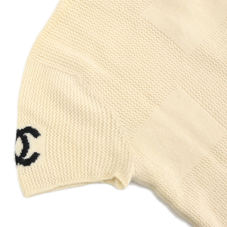 Chanel Sweater Knit Top Ivory 01C #38