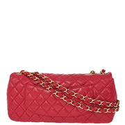 Chanel 2009-2010 Pink Lambskin Valentine East West Shoulder Bag