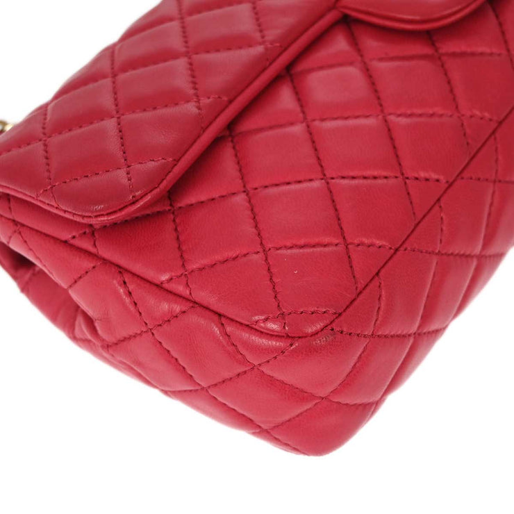 Chanel 2009-2010 Pink Lambskin Valentine East West Shoulder Bag