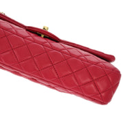 Chanel 2009-2010 Pink Lambskin Valentine East West Shoulder Bag