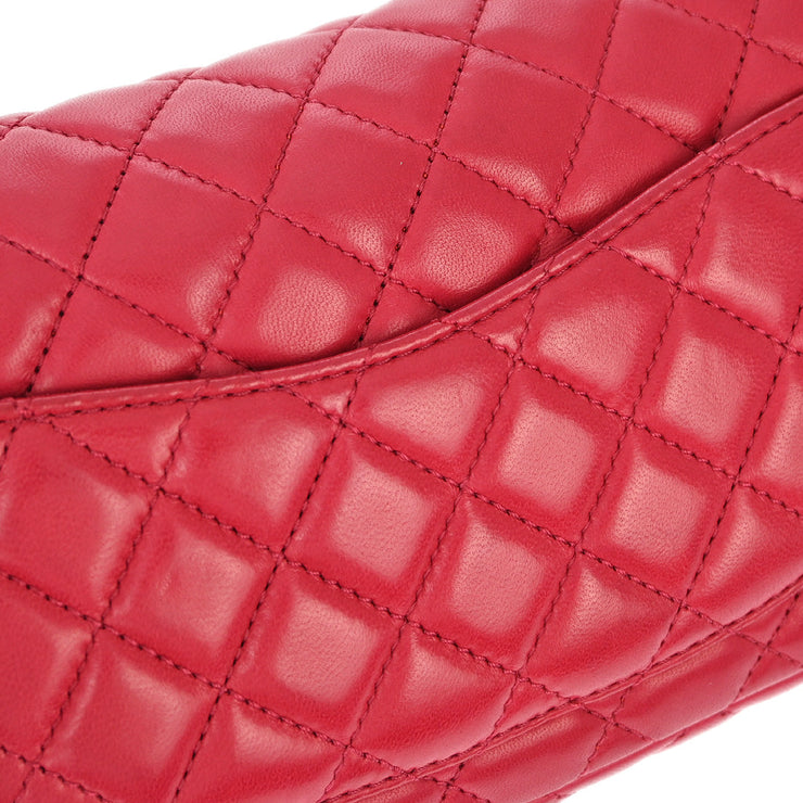 Chanel 2009-2010 Pink Lambskin Valentine East West Shoulder Bag