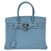 Hermes 2007 Blue Jean Epsom Birkin 30 Handbag