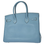 Hermes 2007 Blue Jean Epsom Birkin 30 Handbag