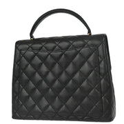 Chanel 2001-2003 Black Caviar Kelly Handbag