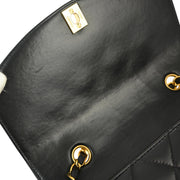 Chanel 1994-1996 Black Lambskin Small Diana Shoulder Bag