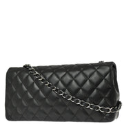 Chanel 2005-2006 Black Lambskin East West Shoulder Bag