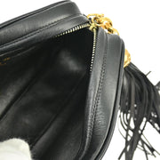 Chanel 1991-1994 Black Lambskin Camera Bag Mini