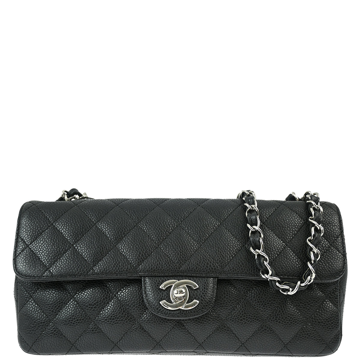 Chanel 2006-2008 Black Caviar East West Shoulder Bag – AMORE