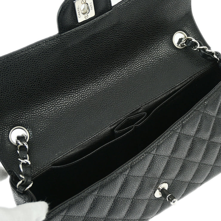 Chanel 2006-2008 Black Caviar East West Shoulder Bag