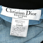 Christian Dior Zip Up Denim Jacket Light Blue #36