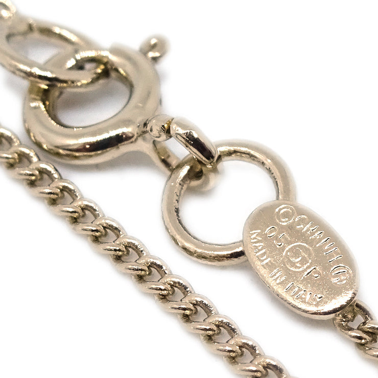 Chanel Heart Chain Pendant Necklace Gold 05P