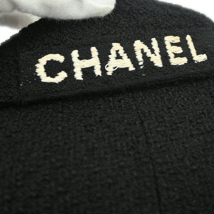 Chanel Double Breasted Jacket Black 95A #38