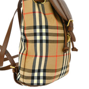 Burberrys Beige House Check Backpack