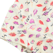 Chanel Lipstick Cropped T-shirt Ivory P95 #42