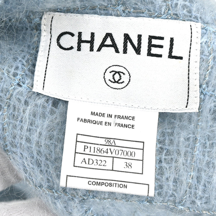 Chanel Jacket Light Blue 98A #38