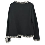 Chanel Ensemble Cardigan Sleeveless Top Black 02A #42