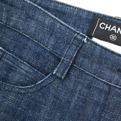 Chanel Long Denim Pants Indigo 05C #36
