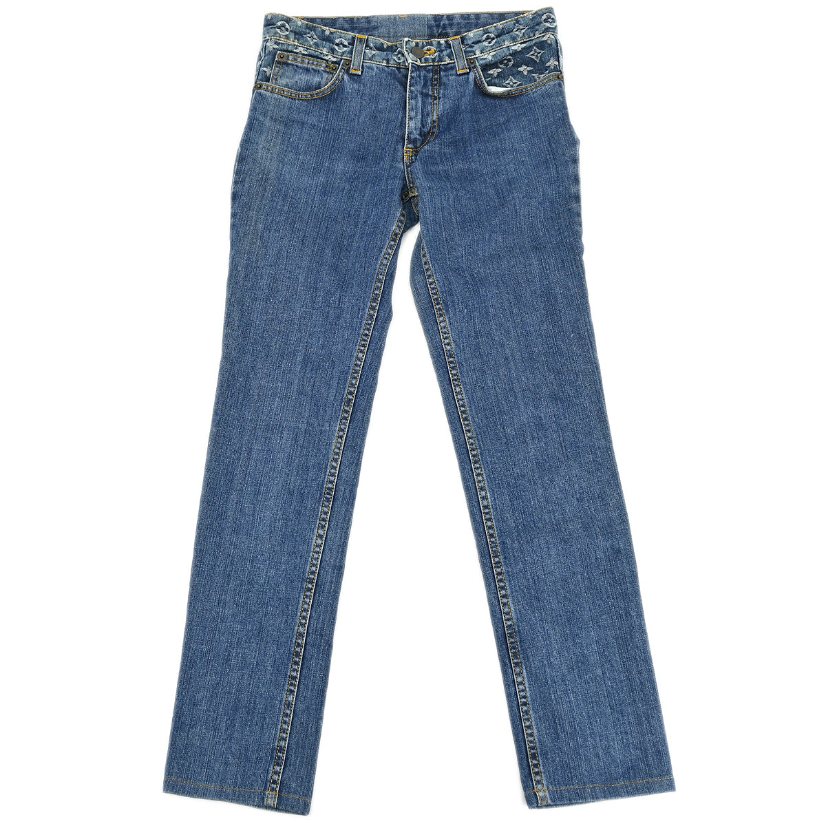 Louis Vuitton Monogram Denim Long Pants Indigo #34 – AMORE