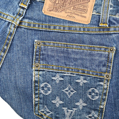 Louis Vuitton Monogram Denim Long Pants Indigo #34