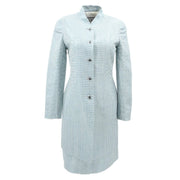 Chanel Setup Suit Jacket Skirt Light Blue 97C #38