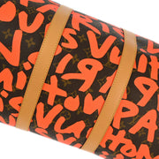 Louis Vuitton 2009 Orange Monogram Graffiti Keepall 50 Duffle M93699