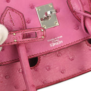 Hermes * 2009 Fuchsia Pink Ostrich Birkin 25 Handbag