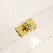 Hermes Clear Vinyl Kelly Beach Handbag