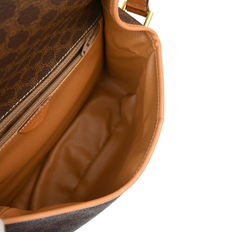 Celine Brown Macadam Shoulder Bag