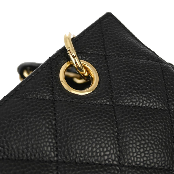 Chanel Black Caviar Petite Timeless Tote PTT Chain Handbag