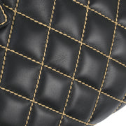 Chanel Black Calfskin Wild Stitch Tote Handbag