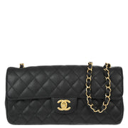 Chanel Black Caviar East West Shoulder Bag