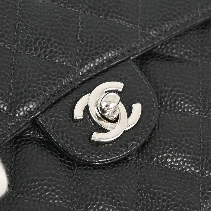 Chanel Black Caviar Mini Classic Square Flap Shoulder Bag 17