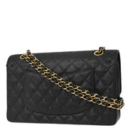 Chanel Black Caviar Medium Classic Double Flap Shoulder Bag