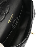 Chanel Black Caviar Medium Classic Double Flap Shoulder Bag