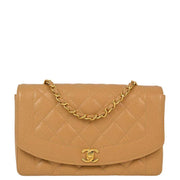 Chanel Beige Caviar Medium Diana Shoulder Bag