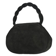 Chanel 1996-1997 Black Suede Handbag