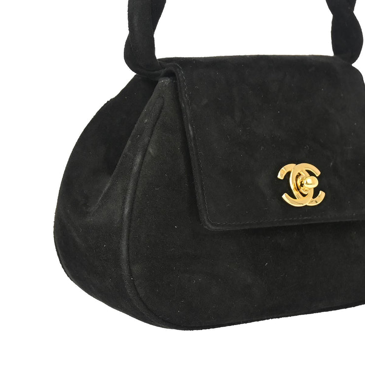 Chanel Black Suede Handbag