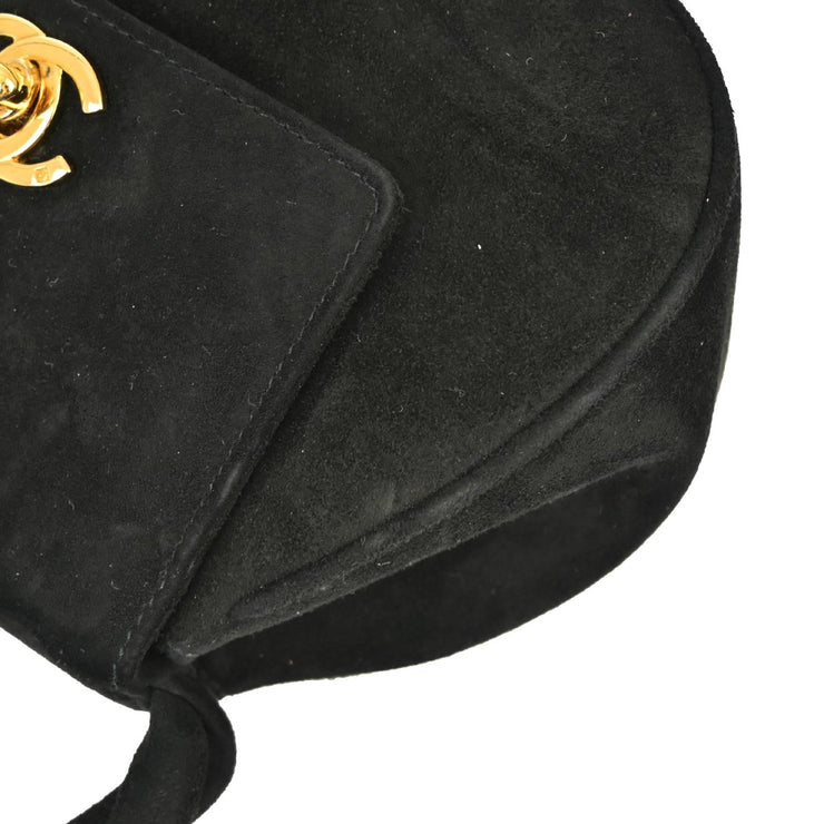 Chanel 1996-1997 Black Suede Handbag